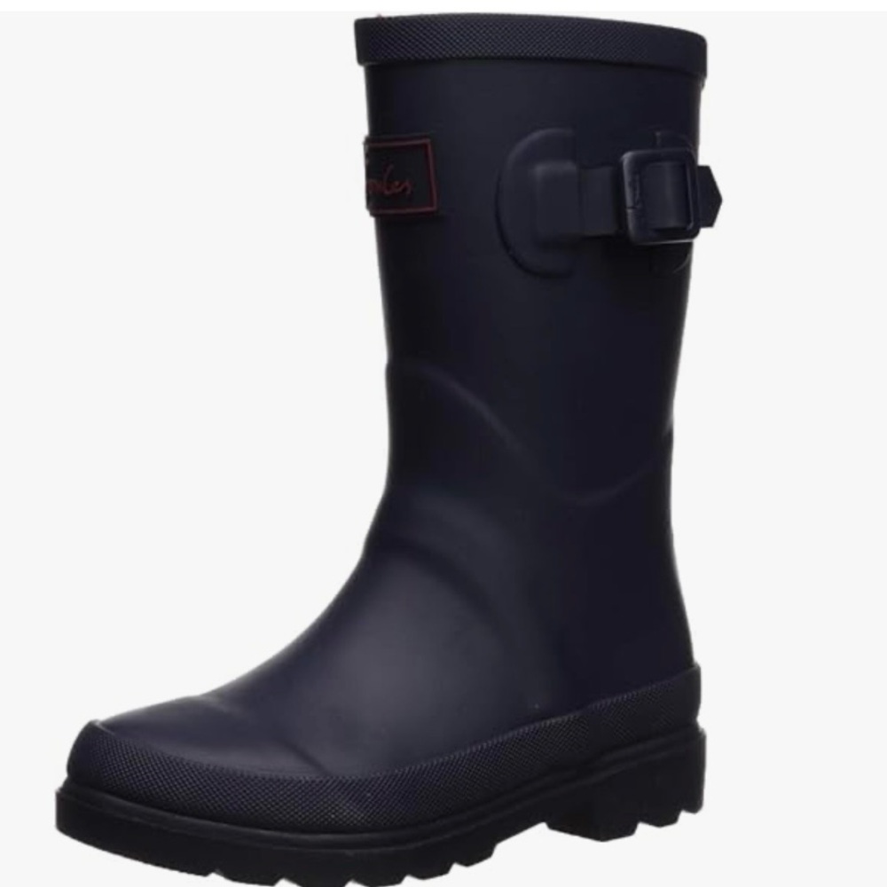 Joules Navy Blue Rain Boots with Buckle